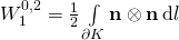 W_1^{0,2} = \frac 12 \int\limits_{\partial K} \textbf n \otimes \textbf n \, \mathrm d l