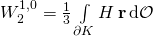 W_2^{1,0} = \frac 13 \int\limits_{\partial K} H \, \textbf r \, \mathrm d \mathcal O