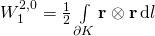 W_1^{2,0} = \frac 12 \int\limits_{\partial K} \textbf r \otimes \textbf r \, \mathrm d l